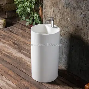 New Model Stand Alone Pedestal Wash Basin Price