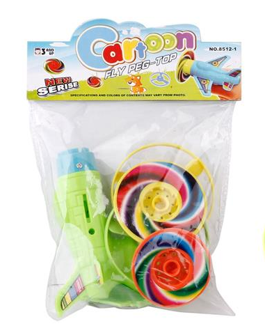 Интеллигентая (ый) игрушки Пластиковые съемки гироскопа пистолет Fly волчком летающая тарелка пистолет-распылитель для дети играют из АБС-пластика для сварки пластика ПВХ карты сумка 360 шт