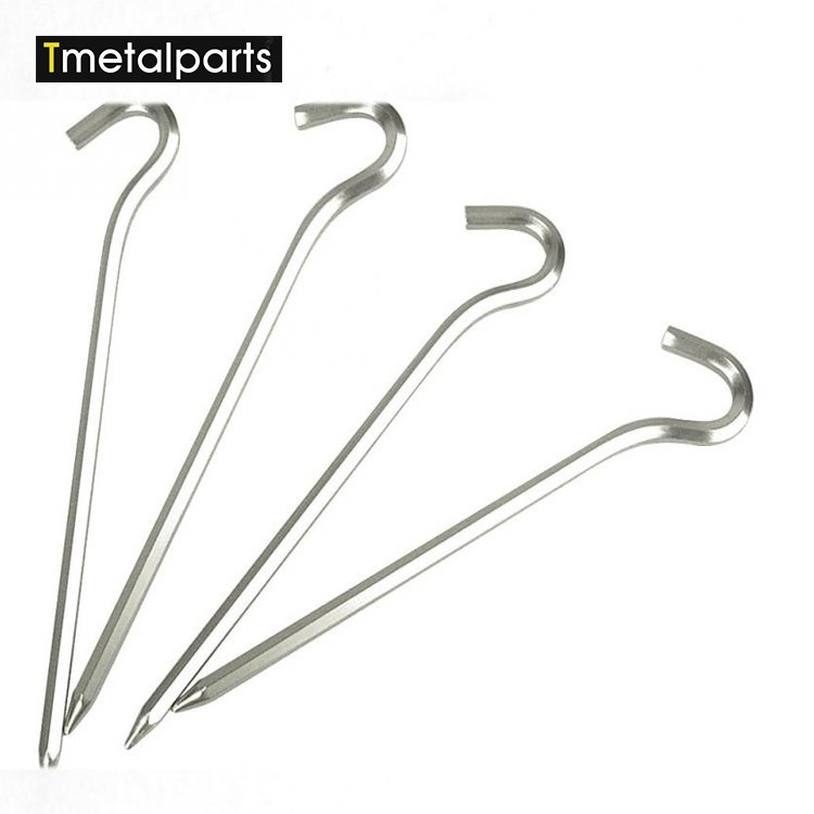 Aluminium Piquets de Tente Stakes Crochet Randonnée En Plein Air Voyage Essentiel Camping Piquets de Tente Tente Accessoires