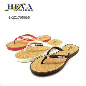 Selección multicolor dama suela corcho pu plantilla PVC Chanclas de verano zapatillas - Product Image 1