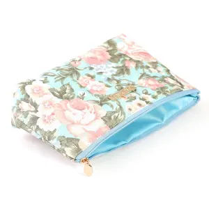 Cosmetic Bags Cases 2023 Fashion Women Travel Waterproof Cotton Flower Makeup Bag Cosmetics Sanitary Storage Napkin Bag