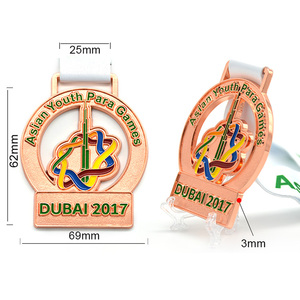 Dubai 2017 jóvenes de Asia para juegos medalla de recuerdo por comité paralímpico - Product Image 6