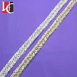 HC-5319 Hechun Factory Sale Wonderful Quality Rhinestone Applique For Bridal Dress Belts