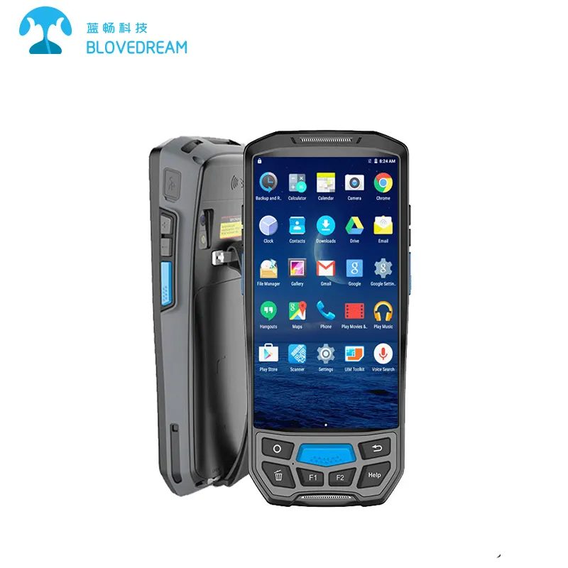 Blovedream U9000 Portabel Android WIFI Barcode Scanner PDA untuk 1D 2D QR Data Collector