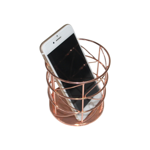 Fournisseur direct d'usine, prix bas, porte-stylo <span class=keywords><strong>de</strong></span> <span class=keywords><strong>bureau</strong></span> en fil métallique rond en or <span class=keywords><strong>rose</strong></span>, <span class=keywords><strong>organisateur</strong></span> <span class=keywords><strong>de</strong></span> table, bonne qualité - Product Image 2