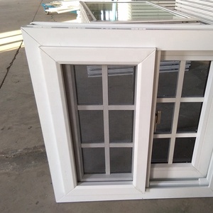 Thiết kế hiện đại an toàn nhôm cửa sổ nướng PVC vật liệu nhựa trượt phong cách mở màn hình từ ngang louver an ninh - Product Image 3