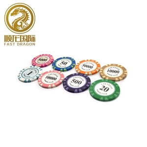 Diseño personalizado Casino arcilla profesional OEM suministro ABS Poker Chips para <span class=keywords><strong>la</strong></span> venta - Product Image 4