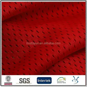 Polyester Hoge Gewicht Dikke Mesh Voetbal Jersey Stof Groothandel Voor Sportwear Casual Wear