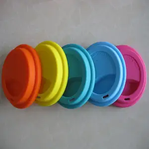 Пищевой класс индивидуальный дизайн красочная мягкая силиконовая крышка для чашки
