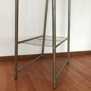 High Quality Garment <strong>Coat</strong> <strong>Rack</strong> with 2 Tier <strong>Shoe</strong> Clothes <strong>Storage</strong> Shelves - Product Image 4