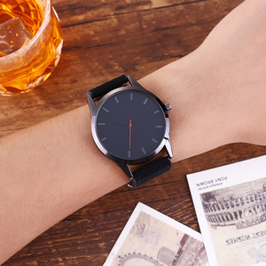 Orologio al quarzo con quadrante grande alla moda <span class=keywords><strong>orologi</strong></span> sportivi in pelle da uomo orologio da polso <span class=keywords><strong>di</strong></span> alta qualità (muslimah) - Product Image 5