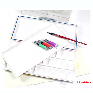 Bview MT-003 <span class=keywords><strong>Tavolozza</strong></span> Rettangolare per Pittura ad Acquerello in Materiale ABS con Funzione Idratante per Artisti - Product Image 2
