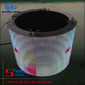 Đầy Đủ Màu Sắc Trong Nhà Mềm Cong Hình Trụ Từ <span class=keywords><strong>Led</strong></span> Hiển Thị P4 Vòng <span class=keywords><strong>Arc</strong></span> <span class=keywords><strong>Led</strong></span> Quảng Cáo Màn Hình Video - Product Image 4