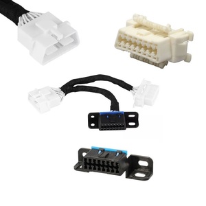 OBD2 OBD II uzatma kablosu 1-2 arayüzü 16 Pin OBDII Y Splitter bağlayıcı adaptörü kadın erkek OBD 2 teşhis kablo demeti - Product Image 1