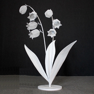 Ultimi fiori giganti con griglia in ferro battuto decorazione per matrimoni centrotavola per passerella di nozze del mughetto - Product Image 4
