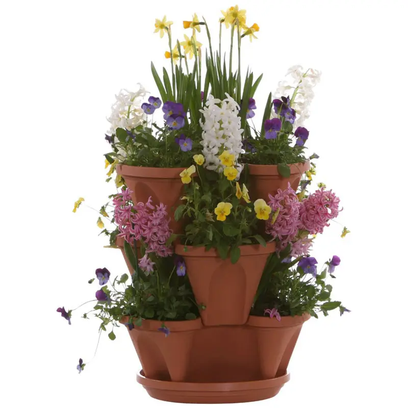 Tieredapproach Garden Planters pot Vertical Can be stacked flower pot