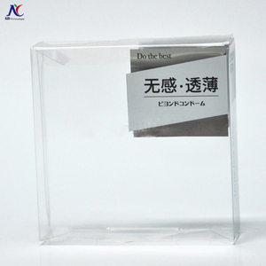 2020 Neues Design durchsichtige Kunststoff-Falt schachteln mit Auf hänge loch für Unterwäsche-Kondom - Product Image 4