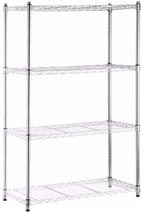 Scaffale Vivinature a 4 Ripiani Cromato su Ruote - Product Image 3