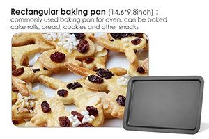 Carbon Steel Bakeware <strong>Baking</strong> Pan <strong>Set</strong> 5-Piece Non-stick PEFT Coated <strong>Baking</strong> <strong>Tray</strong> <strong>Set</strong> Black Eco-Friendly - Product Image 4
