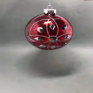 Bola de vidro de mercúrio vermelho com contas feita na china