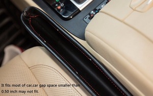 Boîte organisateur pour l'espace entre les sièges arrière et les portes de voiture, avec du cuir PU durable - Product Image 4