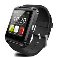 Montre connectée U8, bleu, pour IPhone 8 S4, Note 3, HTC, Android, téléphone IOS, GT08, DZ09