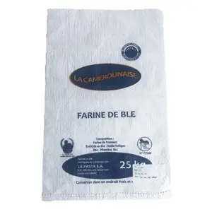 50kg Dimensions PP Woven White Sugar Bag Rice Flour Sacks Export To South Africa,Brazil