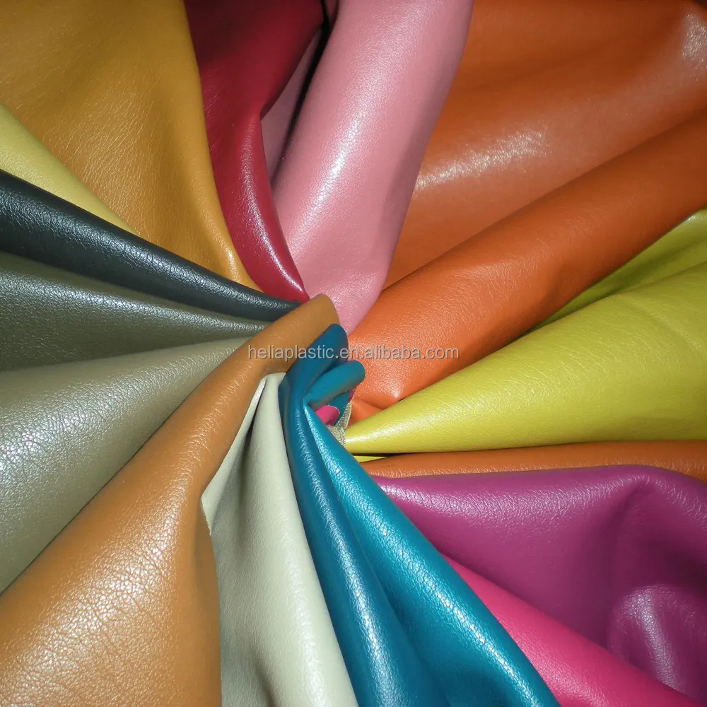 Kunstmatige lederen fabrikanten Tas materiaal PVC kunstleer gebreide doek Tas leer voor tassen Koffers