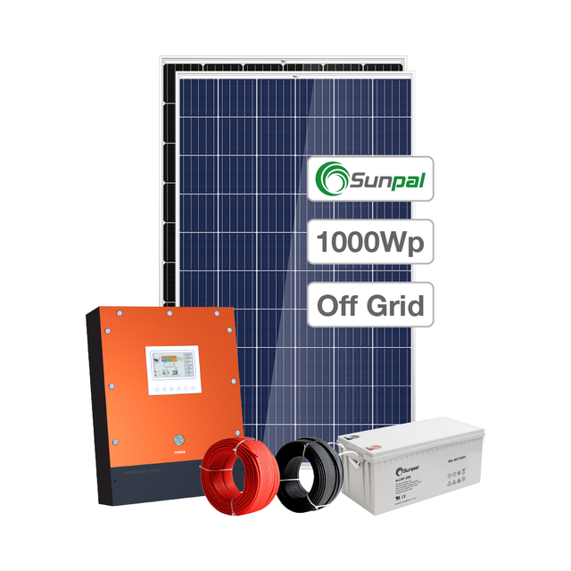 Sunpal Residential Ground Mount Solar Panel Kit 1000W 3000W Solar Energy System Price for Home Off Grid Full Set