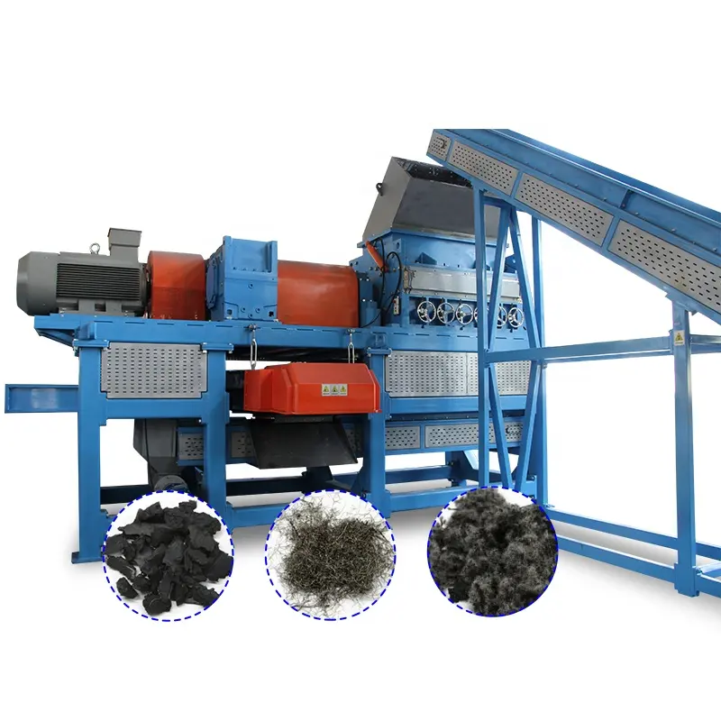 tire wire separator tire shredder plant recycling machines tires