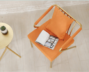 2025 thiết kế sang trọng Đồ nội thất hiện đại nhà khách sạn ban công Salon Vòng Vàng chân kim loại cao cấp Thanh cà phê bàn trà và Ghế bộ - Product Image 4