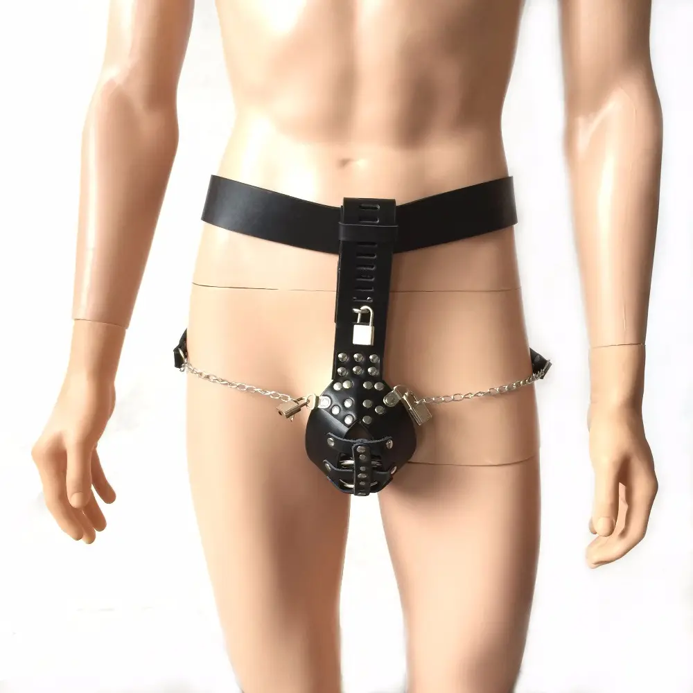 New male penis bondage restraints cock cage bdsm bondage harness dildo device fetish wear sex toys for men