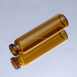 Ambre/brun médecine orale liquide bouteille en verre avec en aluminium couvercle à vis - Product Image 4