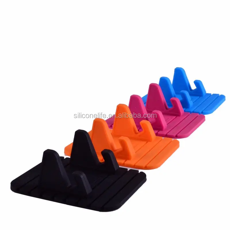 Soft Silicone Anti Slip Mat mobile phone mount stands Bracket support gps for iphone 5 6 6s plus