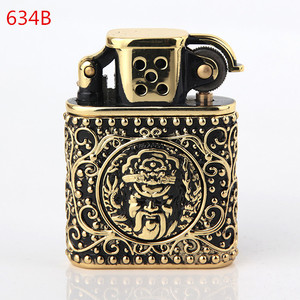 <span class=keywords><strong>Z506</strong></span> -634 Briquet à kérosène en cuivre pur sculpté de haute qualité, rechargeable - Product Image 2