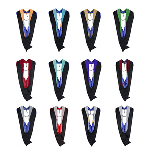 Custom Matte Deluxe Master Graduação Hood Com Muitas Cores Combinações Disponíveis