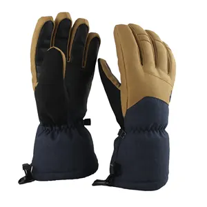 Luvas de esqui masculinas à prova d' água, para o inverno, quente, 3m, thisolate, snowboard, snowmobile, luvas de tempo frio