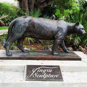 Scultura di <span class=keywords><strong>Pantera</strong></span> <span class=keywords><strong>Nera</strong></span> in Bronzo per Decorazione Esterna - Product Image 2