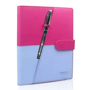 Newyes Hot Sale A5 Leder Lose blatt Smart Reusable Notepad Era sable Writing Notebook