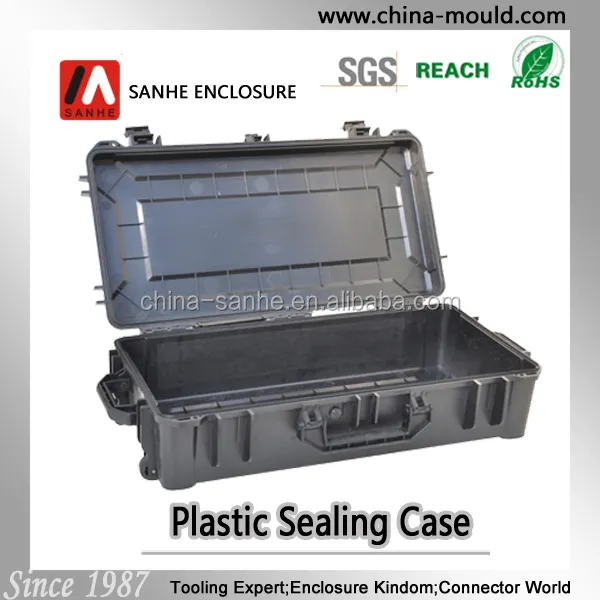 Sanhe long hard plastic waterproof case with foam