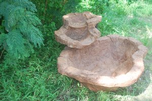 KNT Wholesale FRP Garden Ornaments Attractive Stone Look Real Looking Hand Molded Unbreakable Fiberglass <b>Pond</b> Water Lotus Grey - Product Image 5