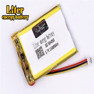 Connector 1,5-3 p lithium polymer batteries 504050 3,7 V 1500 mAh Li-polymer battery LiPo battery with wire lead - Product Image 3