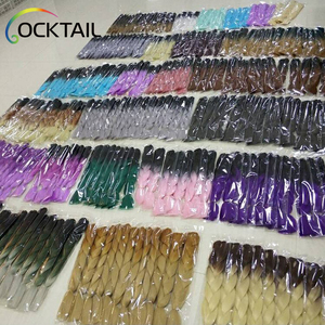 Campione gratuito 120 colori Jumbo treccia africano scatola Senegal Twist Ombre treccia <span class=keywords><strong>capelli</strong></span> 24 ''48'' 100g tutti i colori in magazzino - Product Image 3