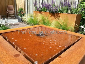 Moderna decorativa esterna acciaio inox cascata fontane