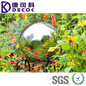 Gazing Ball 300mm 500mm 480mm Hollow Stainless Steel Metal Ball