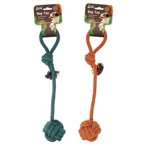 Pemasok Toko Online 2023 Profesional Tali Mainan Anjing Peliharaan Katun Warna-warni Ramah Lingkungan - Product Image 3
