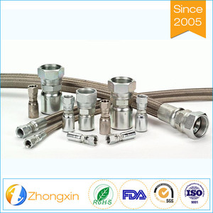 Material de acero inoxidable de montaje con 316 <span class=keywords><strong>SS</strong></span> trenzado Teflon ptfe manguera de plástico, conexión de <span class=keywords><strong>la</strong></span> manguera ptfe - Product Image 1