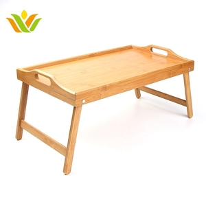 Mesa de centro personalizada Natural, <span class=keywords><strong>bandeja</strong></span> <span class=keywords><strong>plegable</strong></span> de bambú para desayuno - Product Image 1