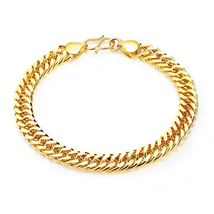 The most popular gold couple's Stainless steel 18K gold plating bracelet is an engagement bracelet