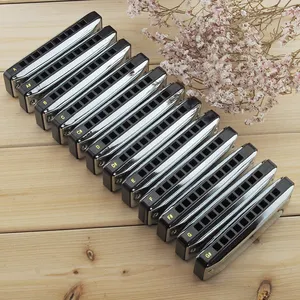 EASTTOP T002 diatonic harmonica blues harp plastic harmonica China high quality 12key set harmonica